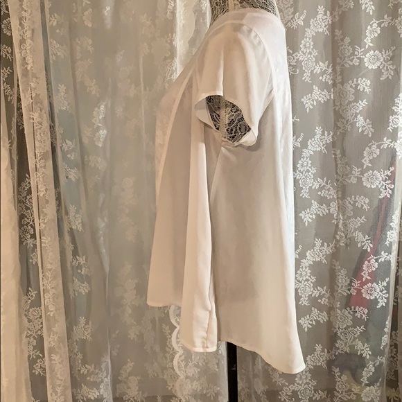 Sheer hi-low a line blouse - Picture 5 of 8